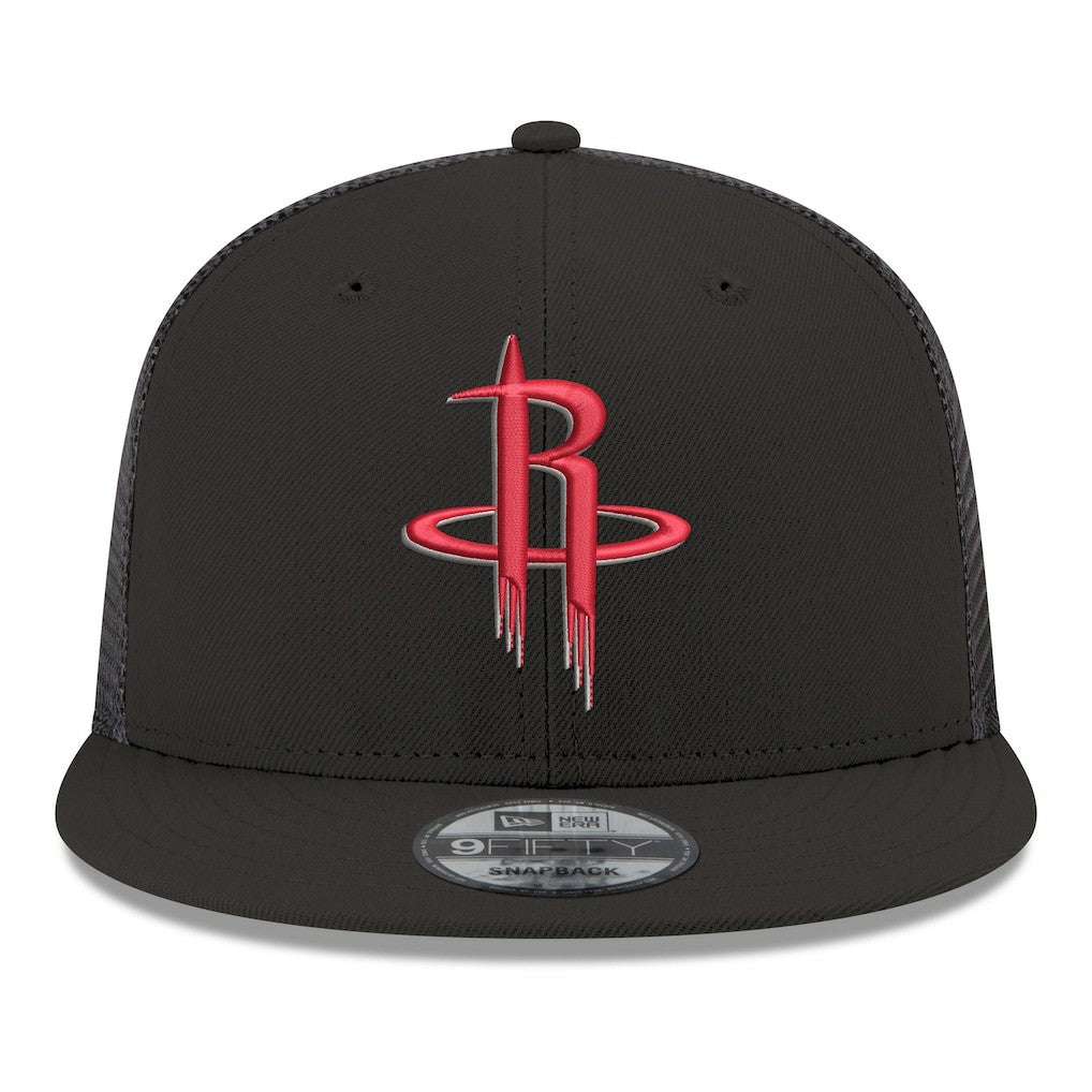 Houston Rockets Core Logo Meshback 9FIFTY Snapback Hat sale - Black outlet
