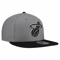 Miami Heat Core Logo Storm Gray Two-Tone 9FIFTY Snapback Hat - Gray sale