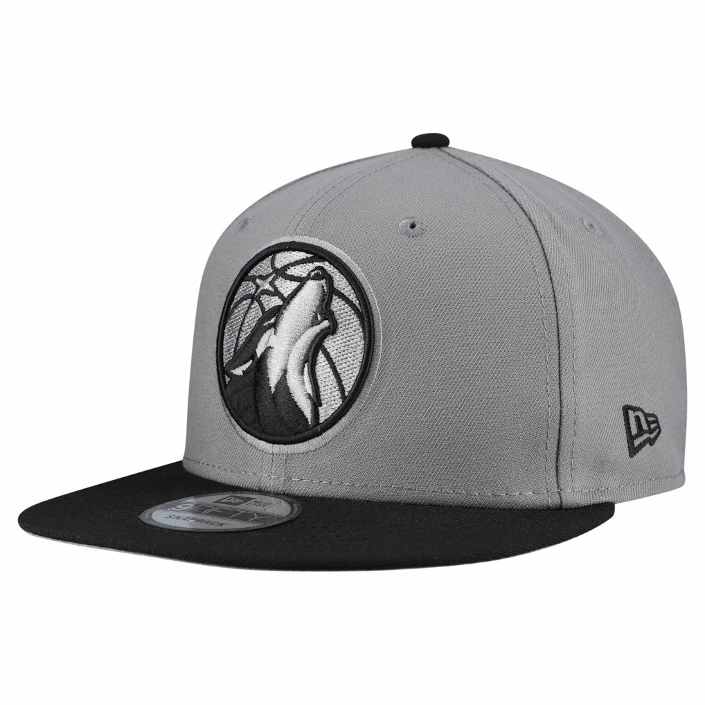 Minnesota Timberwolves Core Logo Storm Gray Two-Tone 9FIFTY Snapback Hat - Gray sale