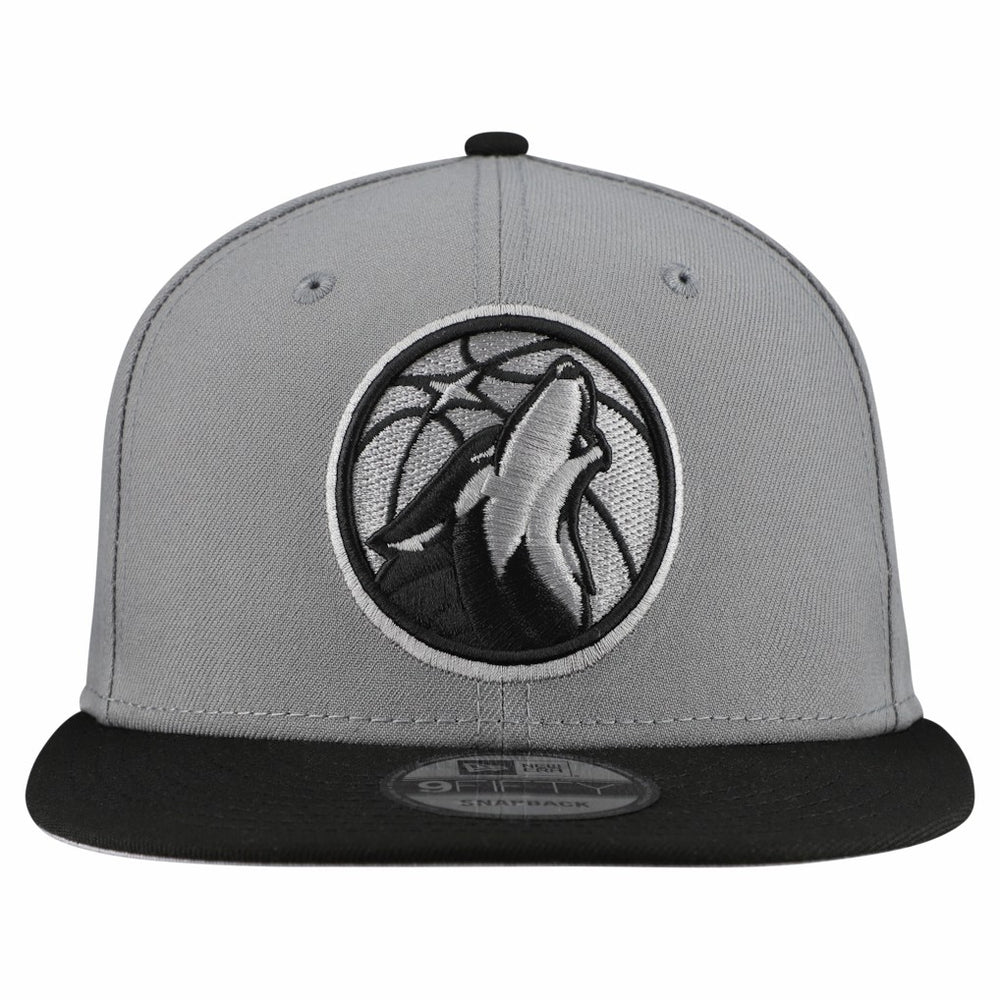 Minnesota Timberwolves Core Logo Storm Gray Two-Tone 9FIFTY Snapback Hat - Gray sale