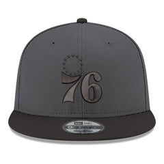 Philadelphia 76ers Logo 2-Tone 9FIFTY Snapback Hat - Gray/Black on sale