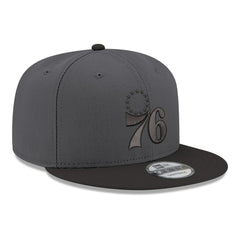 Philadelphia 76ers Logo 2-Tone 9FIFTY Snapback Hat - Gray/Black on sale