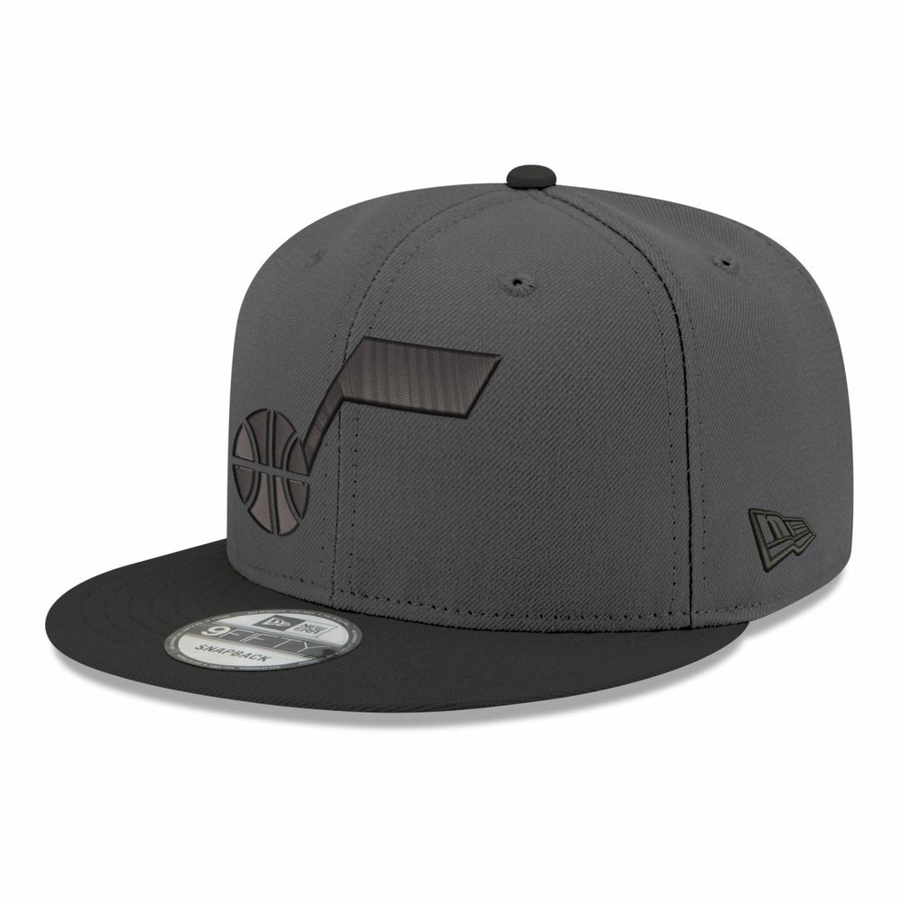 Utah Jazz Logo 2-Tone 9FIFTY Snapback Hat - Gray/Black for sale