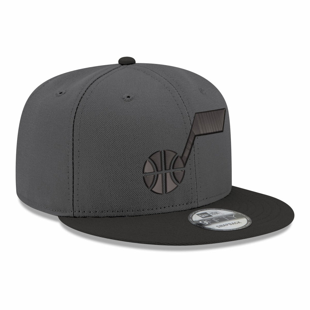 Utah Jazz Logo 2-Tone 9FIFTY Snapback Hat - Gray/Black for sale