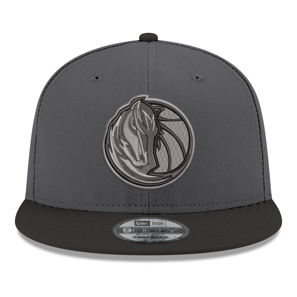 Dallas Mavericks Logo 2-Tone 9FIFTY Snapback Hat sale - Gray/Black discount