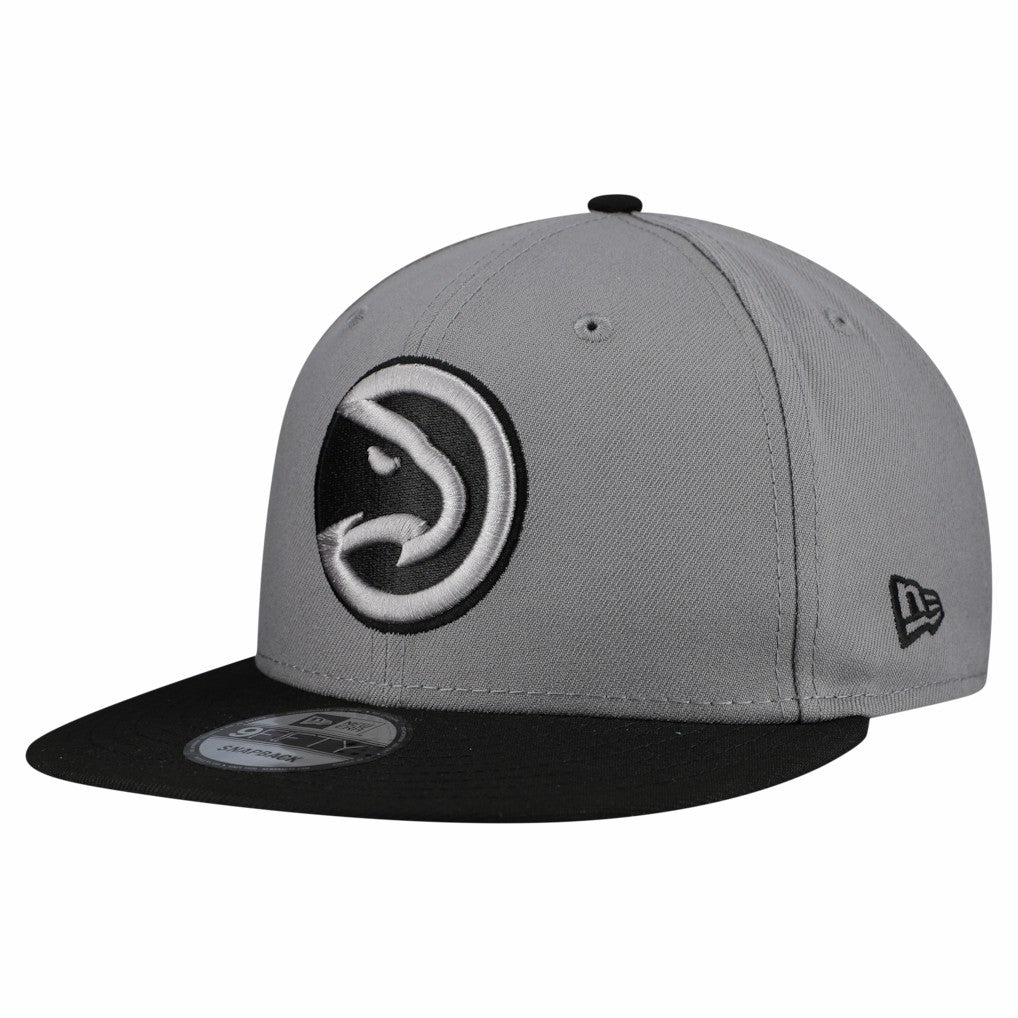 Atlanta Hawks Core Logo Storm Gray Two-Tone 9FIFTY Snapback Hat - Gray on sale