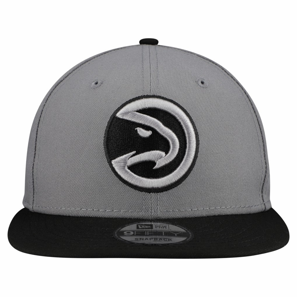 Atlanta Hawks Core Logo Storm Gray Two-Tone 9FIFTY Snapback Hat - Gray on sale