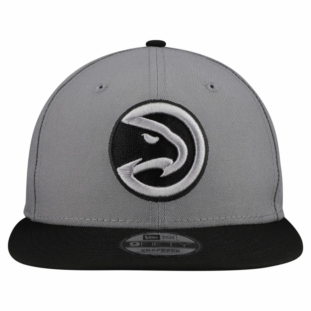 Atlanta Hawks Core Logo Storm Gray Two-Tone 9FIFTY Snapback Hat - Gray on sale