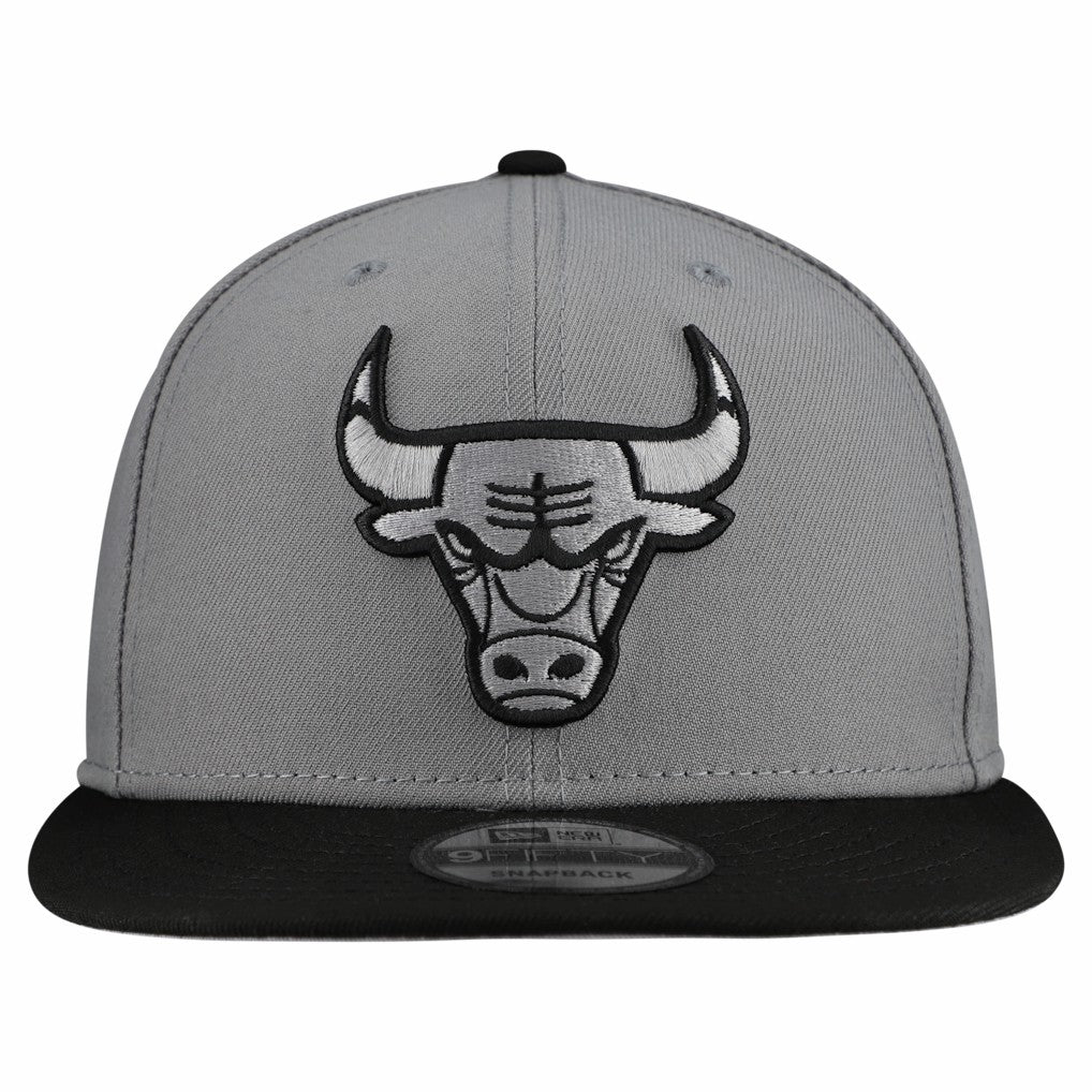 Chicago Bulls Core Logo Storm Gray Two-Tone 9FIFTY Snapback Hat - Gray on sale