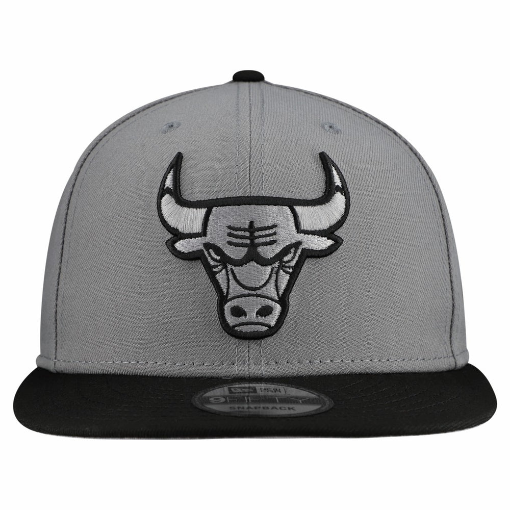 Chicago Bulls Core Logo Storm Gray Two-Tone 9FIFTY Snapback Hat - Gray on sale