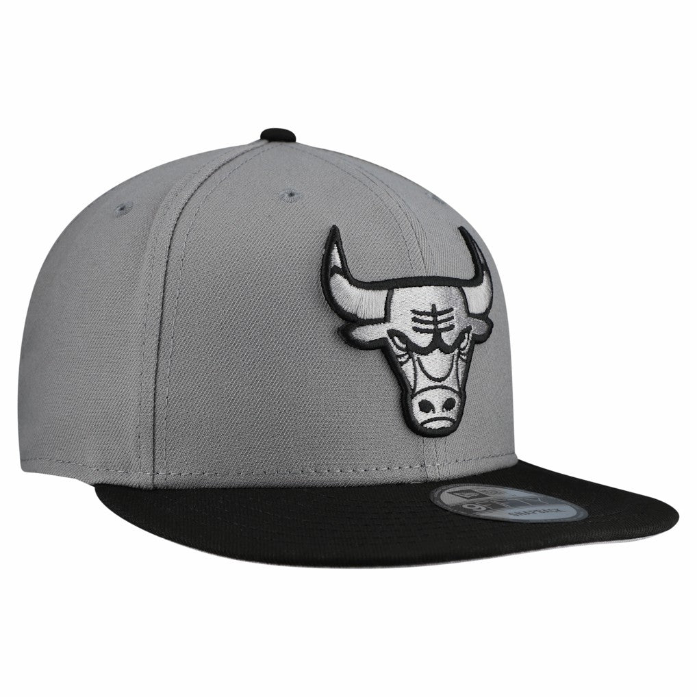Chicago Bulls Core Logo Storm Gray Two-Tone 9FIFTY Snapback Hat - Gray on sale