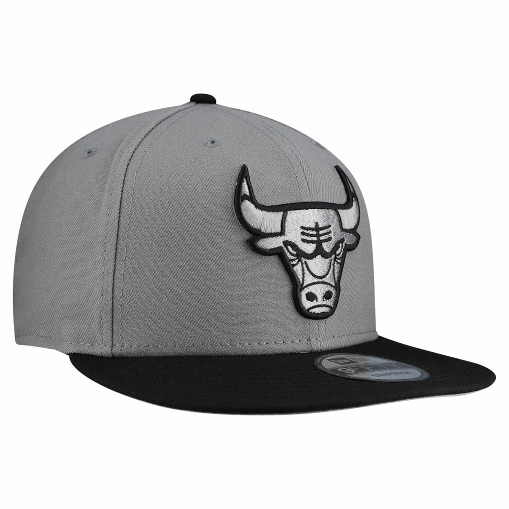 Chicago Bulls Core Logo Storm Gray Two-Tone 9FIFTY Snapback Hat - Gray on sale
