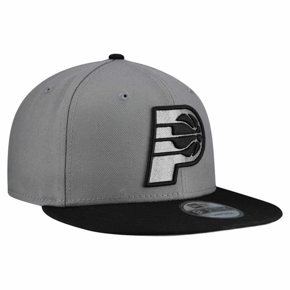 Indiana Pacers Core Logo Storm Gray Two-Tone 9FIFTY Snapback Hat - Gray outlet