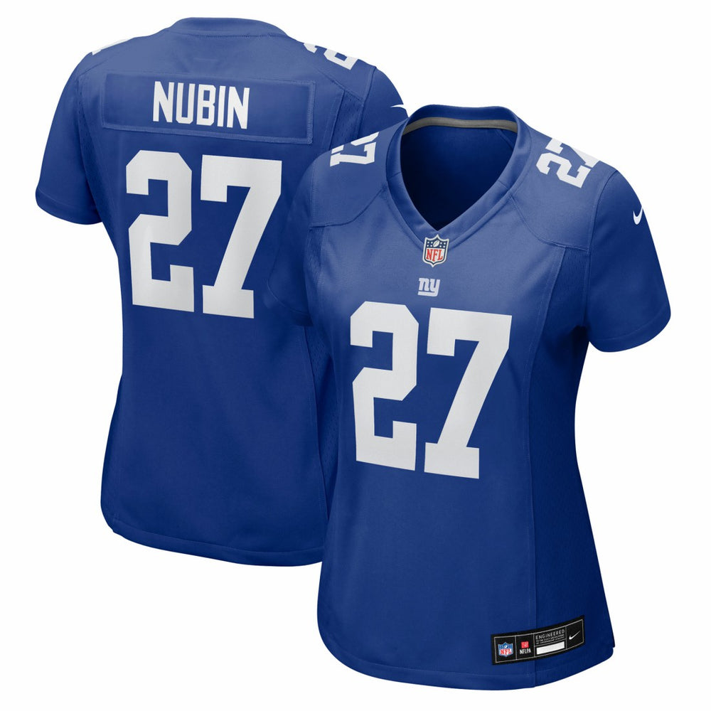 Tyler Nubin New York Giants Women's Team Game Jersey - Royal sale
