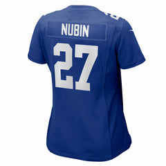 Tyler Nubin New York Giants Women's Team Game Jersey - Royal sale