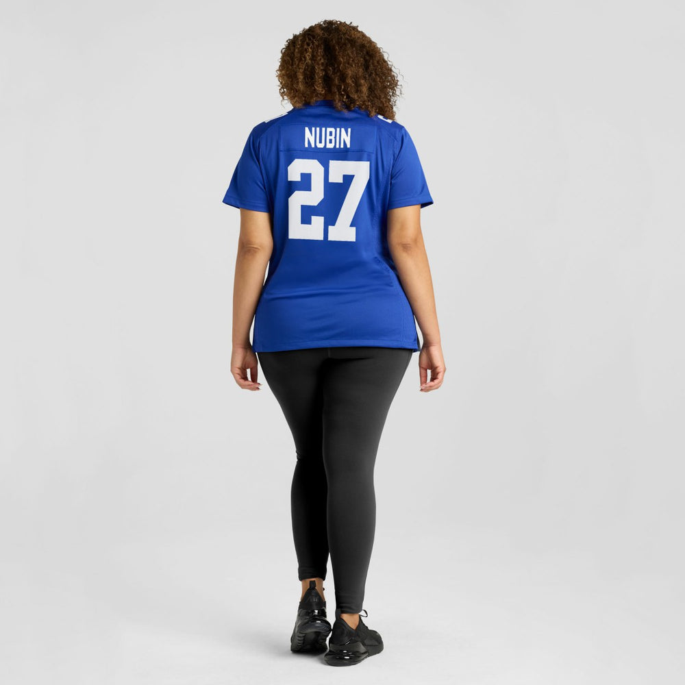 Tyler Nubin New York Giants Women's Team Game Jersey - Royal sale
