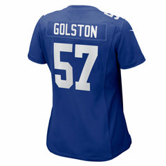 Chauncey Golston New York Giants Women's Team Game Jersey - Royal for sale