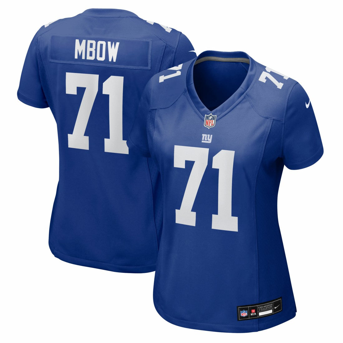 Marcus Mbow New York Giants Women's Team Game Jersey - Royal sale