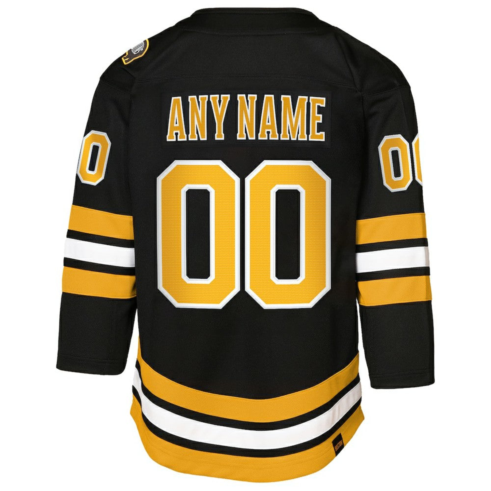 Boston Bruins Youth Home Custom Premier Jersey - Black Jerseys