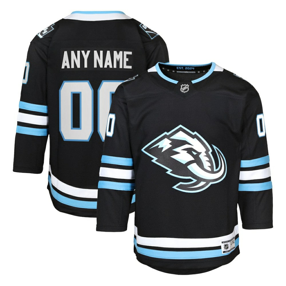 Utah Mammoth Youth Home Premier Custom Jersey - Black Jerseys