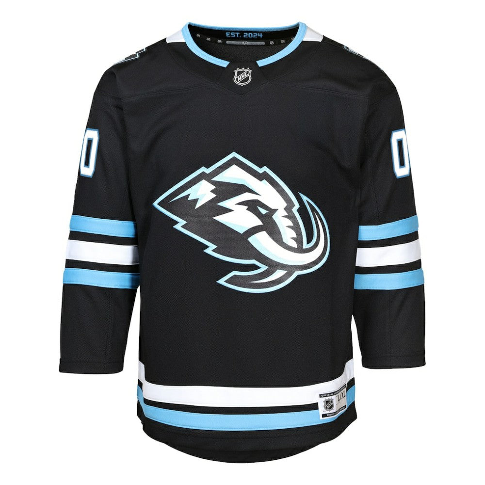 Utah Mammoth Youth Home Premier Custom Jersey - Black Jerseys