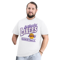 Los Angeles Lakers G-III Sports by Carl Banks Adaptive Headliner T-Shirt - White sale