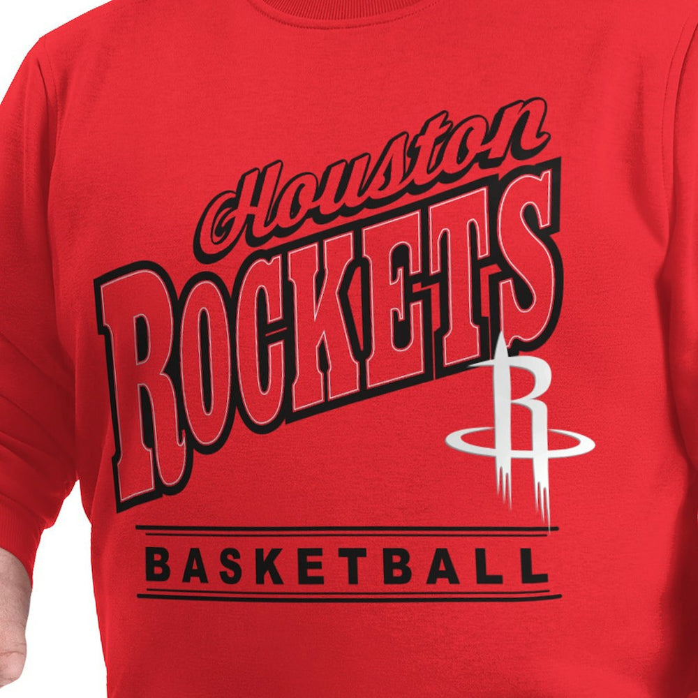 Houston Rockets G-III Sports by Carl Banks Adaptive Headliner Fleece Crewneck Sweatshirt sale - Red cheap