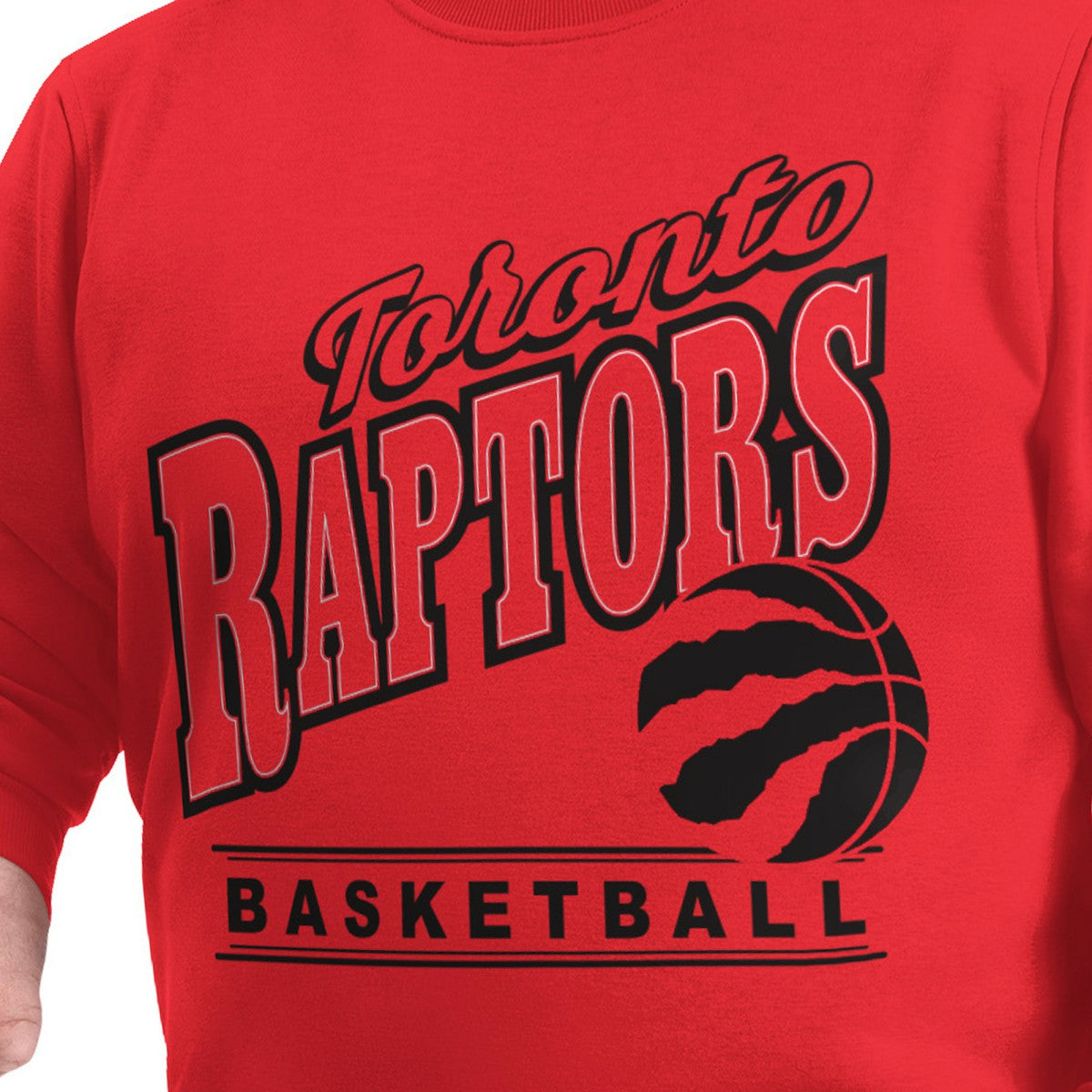 Toronto Raptors G-III Sports by Carl Banks Adaptive Headliner Fleece Crewneck Sweatshirt - Red sale