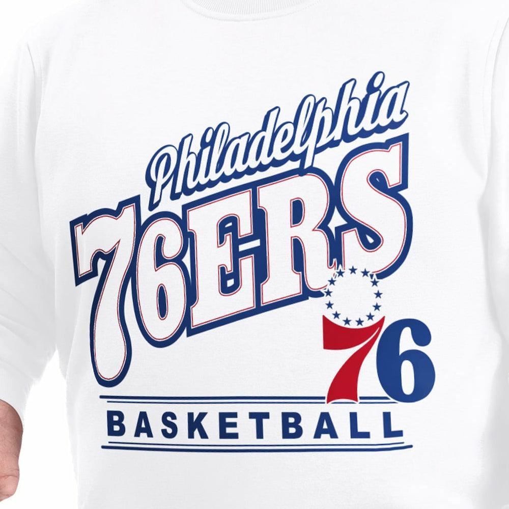 Philadelphia 76ers G-III Sports by Carl Banks Adaptive Headliner Fleece Crewneck Sweatshirt - White shop