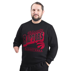Toronto Raptors G-III Sports by Carl Banks Adaptive Headliner Fleece Crewneck Sweatshirt - Black on sale