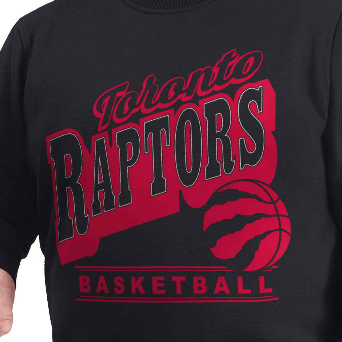 Toronto Raptors G-III Sports by Carl Banks Adaptive Headliner Fleece Crewneck Sweatshirt - Black on sale