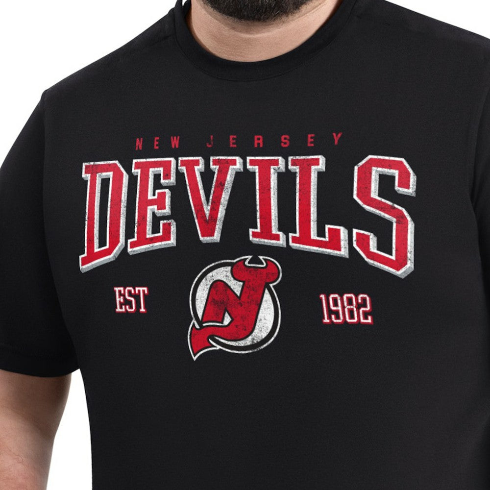 New Jersey Devils G-III Sports by Carl Banks Adaptive Classic Team Graphic T-Shirt - Black T-shirts