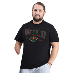 Minnesota Wild G-III Sports by Carl Banks Adaptive Classic Team Graphic T-Shirt - Black T-shirts