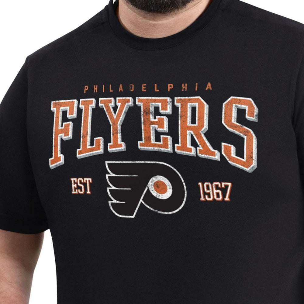 Philadelphia Flyers G-III Sports by Carl Banks Adaptive Classic Team Graphic T-Shirt - Black T-shirts
