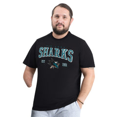 San Jose Sharks G-III Sports by Carl Banks Adaptive Classic Team Graphic T-Shirt - Black T-shirts