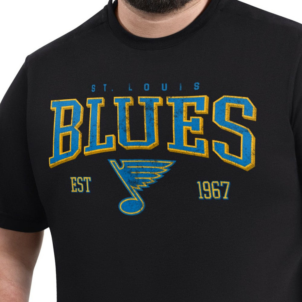 St. Louis Blues G-III Sports by Carl Banks Adaptive Classic Team Graphic T-Shirt - Black T-shirts