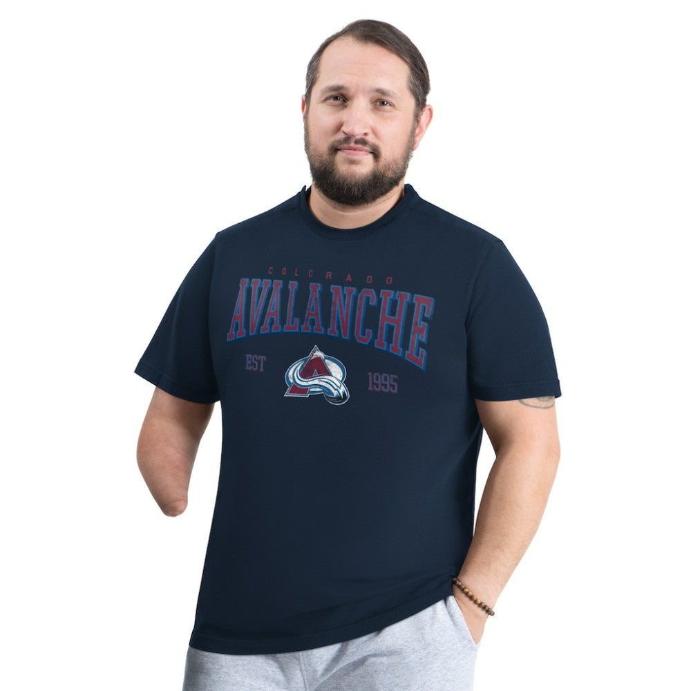 Colorado Avalanche G-III Sports by Carl Banks Adaptive Classic Team Graphic T-Shirt - Navy T-shirts