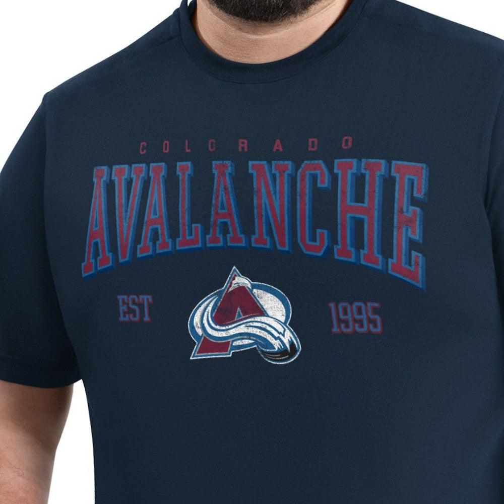 Colorado Avalanche G-III Sports by Carl Banks Adaptive Classic Team Graphic T-Shirt - Navy T-shirts