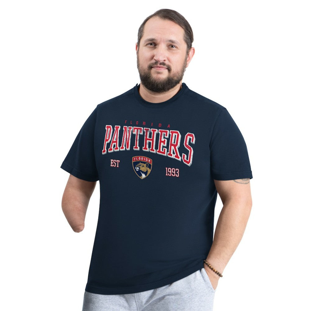 Florida Panthers G-III Sports by Carl Banks Adaptive Classic Team Graphic T-Shirt - Navy T-shirts