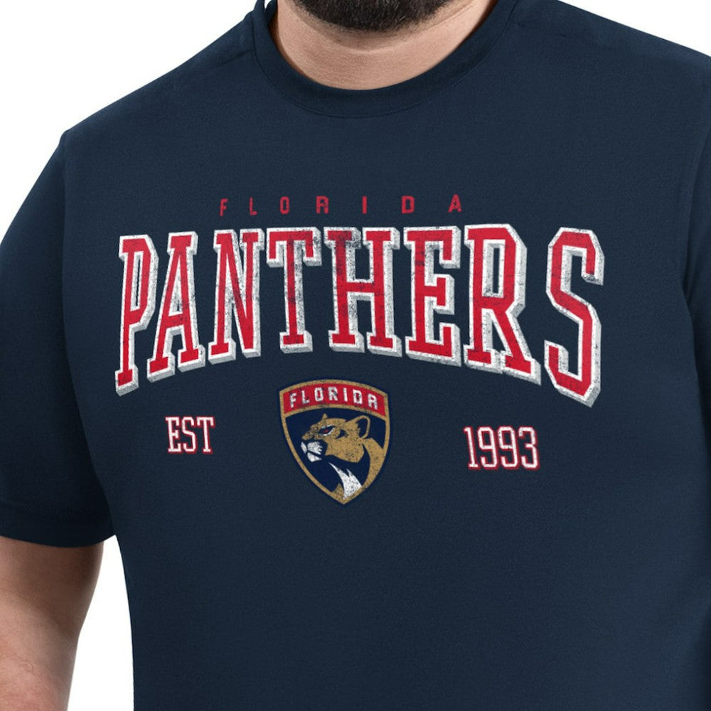 Florida Panthers G-III Sports by Carl Banks Adaptive Classic Team Graphic T-Shirt - Navy T-shirts