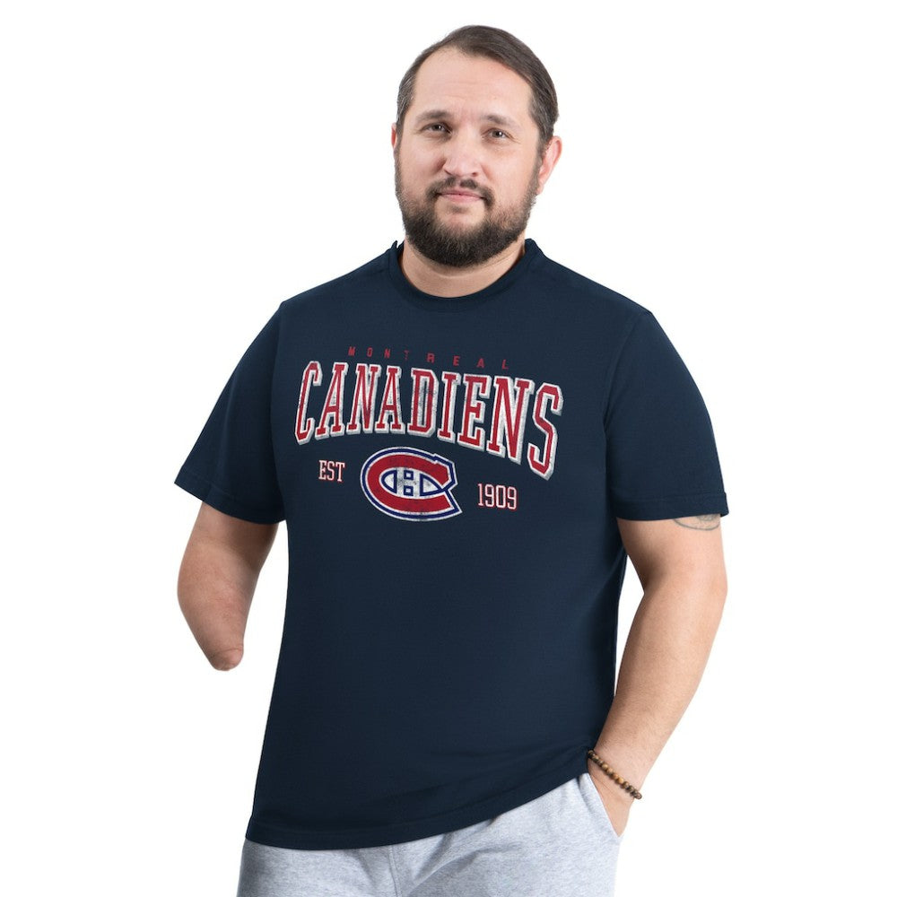 Montreal Canadiens G-III Sports by Carl Banks Adaptive Classic Team Graphic T-Shirt - Navy T-shirts