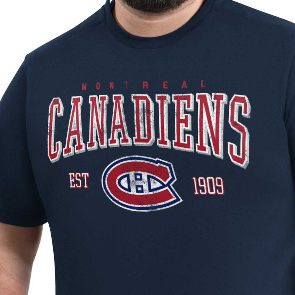 Montreal Canadiens G-III Sports by Carl Banks Adaptive Classic Team Graphic T-Shirt - Navy T-shirts