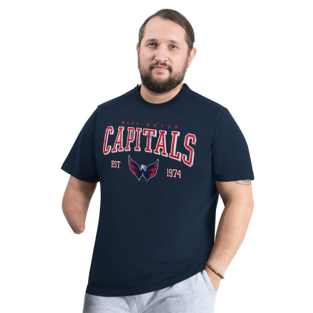 Washington Capitals G-III Sports by Carl Banks Adaptive Classic Team Graphic T-Shirt - Navy T-shirts
