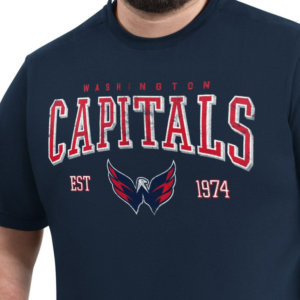 Washington Capitals G-III Sports by Carl Banks Adaptive Classic Team Graphic T-Shirt - Navy T-shirts
