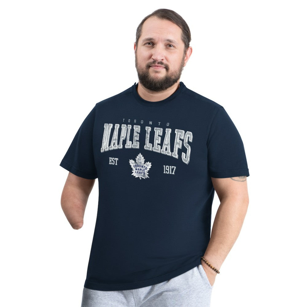 Toronto Maple Leafs G-III Sports by Carl Banks Adaptive Classic Team Graphic T-Shirt - Navy T-shirts