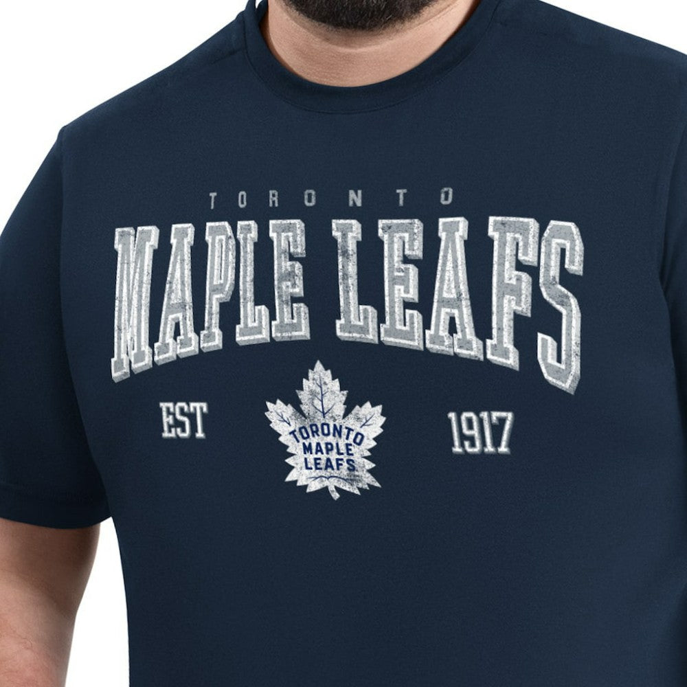 Toronto Maple Leafs G-III Sports by Carl Banks Adaptive Classic Team Graphic T-Shirt - Navy T-shirts