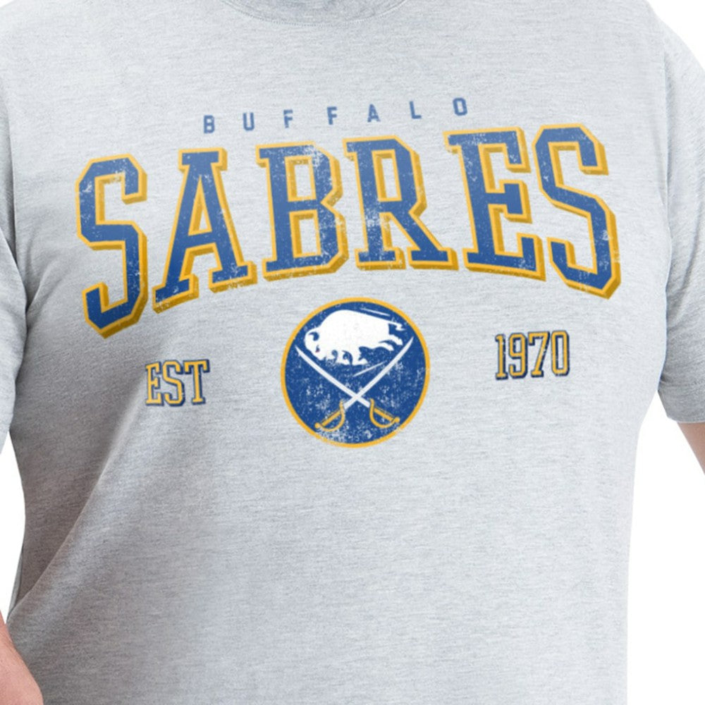 Buffalo Sabres G-III Sports by Carl Banks Adaptive Classic Team Graphic T-Shirt - Gray T-shirts