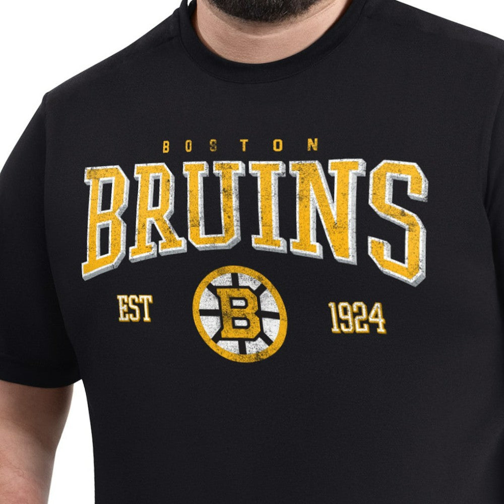 Boston Bruins G-III Sports by Carl Banks Adaptive Classic Team Graphic T-Shirt - Black T-shirts