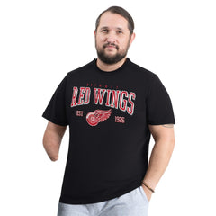Detroit Red Wings G-III Sports by Carl Banks Adaptive Classic Team Graphic T-Shirt - Black T-shirts