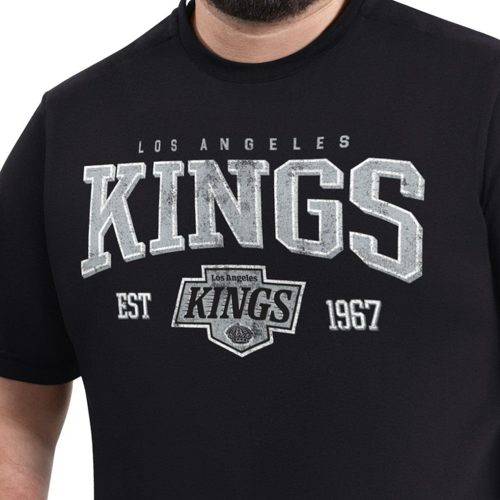Los Angeles Kings G-III Sports by Carl Banks Adaptive Classic Team Graphic T-Shirt - Black T-shirts